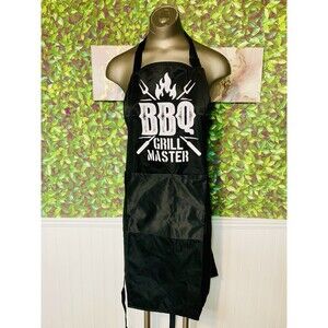 Barbecue Grill Master Apron For The Perfect Grill Master Black Adjustable